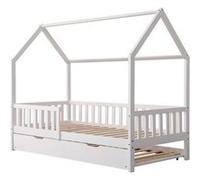 Lit Cabane Gigogne Pour Enfant 190x90cm Blanc Marceau Blanc