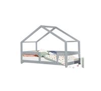 Lit cabane LUCKY 90x190cm gris