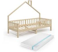 Lit cabane Noemi 34704 Naturel bois G