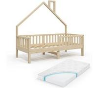 Lit cabane Noemi 34705 Naturel bois G