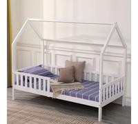 Lit cabane pour enfant 190x90cm blanc MARCEAU