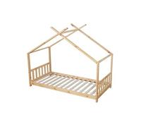 Lit Cabane Pour Enfant 190x90cm En Bois Gaspard Marron