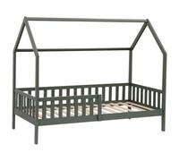 Happy Garden Lit cabane pour enfant MARCEAU 190×90 cm cadre pin massif, sommier à lattes Vert