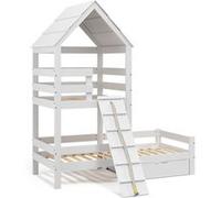 Lit cabane Teddy 38117 Blanc G