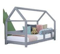 Lit Cabane Enfant - Benlemi - Tery - Gris - Bois - 80 X 180 Cm - Montessori