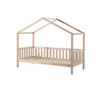 Lit cabane - VIPACK - Dallas 2 - Bois massif - Avec tiroirs - Pour enfant