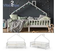 VitaliSpa lit cabane Noemi, Blanc, 90x200 cm