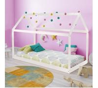 Lit cabane - WEBER INDUSTRIES - Panda - 70x140 - Blanc - Design contemporain