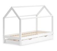 Vitalispa lit bebe Wiki, Blanc, 90x200 cm avec lit d'appoint