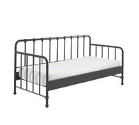 Lit Capitaine Enfant "Bronxx" 90x200cm Noir Mat