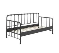 Vipack Lit capitaine enfant Bronxx 90 x 200 cm Noir