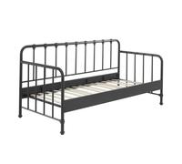 Vipack Lit capitaine enfant Bronxx 90 x 200 cm Noir