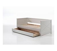 Lit capitaine pino extensible avec tiroir - blanc