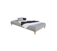 Lit capitonné avec matelas sommier 90x200
