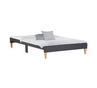 Lit capitonné avec matelas sommier 90x200 Marron G