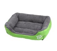 Lit carré en peluche pour chats et chiens - Matelas d'été lavable - Taille moyenne et grande - Fournitures pour animaux domestiques