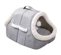 Lit Caverne pour Chat - Niche Thermique Semi-Fermée Avec Poche Latérale Pour Animal De Compagnie | Maison Niche Confortable Destinée Aux Animaux - Pour Hiver Voyage Terrasse Balcon Salon Chevet Appart