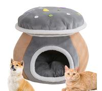 Lit Caverne Pour Chat Nid De Sommeil Chaud En Forme De Champignon Pour Le