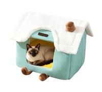 Lit Caverne pour Chat - Nid D'Hiver Chaud Et Antidérapant,Lits Chauds En Grotte Pour Chats | Pour Chaton Petit Chien Animal De Compagnie Intérieur Chambre Salon Balcon Maison Dortoir Appartement Somme