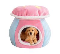 Lit charmant pour chat, chaud pour dormir avec motif champignon pour chien, lit thermique pour chat, salon, chambre, balcon, appartement