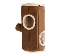 Lit chaud avec hamac - Lit chaud pour hamster, maison tunnel de Guinée | Chauffage pour hamster, lit chaud en velours double face pour hamster, maison en cage en tube pour animaux