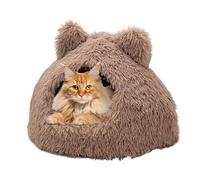 Lit Chaud Chats Antidérapante, Douce, Semi-Fermée | Lit Douillet Chat pour Parents Animaux Temps Froid Salon Chambre Jour Refuge Sauvetage Sommeil Nuit Vétérinaire