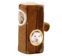 Lit chaud de hamac - Maison de cage pour petits animaux, velours double face et polaire | Lit confortable en tunnel de Guinée pour hamster, souris et perroquet, forme adorable