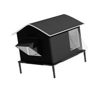 Lit chaud et confortable pour chat constant avec support noir pour une stabilité renforcée, assemblage simple, spacieux pour une isolation intérieure