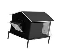 Lit chaud et confortable pour chat constant avec support noir pour une stabilité renforcée, assemblage simple, spacieux pour une isolation intérieure