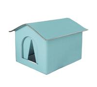 Lit chaud pour chat - Niche chaude pour animal domestique | Maison d'extérieur pour chat | Abri pour chat sauvage | Niche imperméable pour chaton | Niche pour chat d'extérieur pliable pour l'hiver
