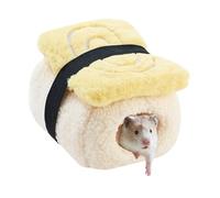 Lit chaud pour hamster - Cage semi-fermée douce pour animal domestique, habitats de sommeil et de cachette | Retraite intérieure confortable pour hamsters nains, chinchillas, planeurs en sucre