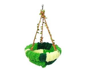 Lit Chaud pour Oiseau - Nid en Peluche d'hiver | Nid d'oiseau pour Cage | Accessoire Doux et Confortable pour Animaux de Compagnie pour Dormir, se Reposer, se Cacher, élever, s'asseoir et