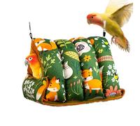Lit chaud pour perroquet - Construction en matériau stratifié en peluche, structure de nid suspendu de soutien, rétention de la chaleur douce pour les oiseaux fragiles, retraite silencieuse sécurisée