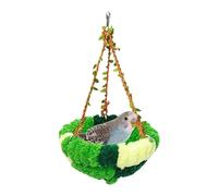 Lit chaud pour perroquets - Hamac en cage en peluche 17x17 cm | pour, design multifonctionnel, pour se reposer, dormir, élever, cacher, nicher, se percher, jouer,