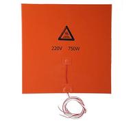 Lit Chauffant, Accessoires de Plate-Forme de Lit Chauffant en Silicone pour Imprimante 3D avec Ligne de Câble de Coussin Chauffant (220v 750w 300 * 300mm)