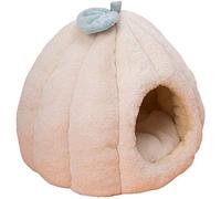 Lit chauffant pour animal de compagnie - Igloo en coton moelleux pour chats et chiens, niche douce et apaisante avec tapis amovible lavable pour une utilisation en intérieur