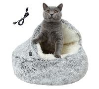 Lit chauffant pour animaux de compagnie | Maison chaude pour chaton | Niche d'hiver pour les propriétaires d'animaux de compagnie par temps froid pour le bureau à domicile dormir la nuit sieste