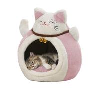 Lit Chauffant pour Chat - Cabane Semi-Fermée Chiot | Lit Chauffant en Dôme pour Chiot,pour Usage Intérieur Maison Salon Chambre Récupération Sommeil Nuit Jour Sieste Refuge Vétérinaire