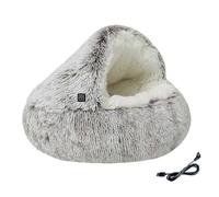 Lit Chauffant pour Chat | Grotte d'hiver pour Chaton | Lit Caverne pour Chat d'hiver,pour Amoureux des Animaux Maison Bureau Salon Chambre Appartement Période De Récupération Sommeil Nuit Sieste