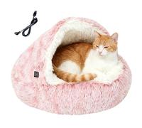 Lit chauffant pour chat pour l'intérieur - Grotte d'hiver pour chaton | Maison pour chatons par temps froid - Pour les propriétaires d'animaux de compagnie par temps froid pour le bureau à domicile