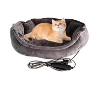 Lit chauffant pour chat - Température réglable - Tapis chauffant électrique | Tapis chauffant lavable pour chat d'intérieur pour la maison, le salon, l'appartement, l'entrée, le balcon, le froid
