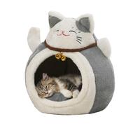 Lit chauffant pour chats | Maison semi-fermée pour chiots, maison pour chats par climat froid - Pour climat froid, hiver, intérieur, maison, appartement, sommeil , diurne,