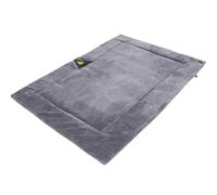 Lit chauffant pour chien - Nid rond en peluche chaude et confortable | Couverture polaire lavable pour chat incluse | Bord surélevé doux pour soutenir la tête | Coussin de couchage antidérapant pour