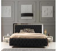 Lit Chesterfield design capitonné de luxe Lits d'hôtel doubles de luxe
