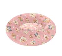 Lit chic en forme de beignet pour chien Yorkshire Terrier pour chiens de très petite taille