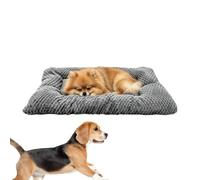 Lit Chien En Peluche Tapis De Couchage Rectangulaire Doux Avec Oreiller Et | Lit Cage En Peluche Pour Chien Pour Chiot Camping Maison Canapé Caisse Sol Entrée Foyer Petite Moyenne