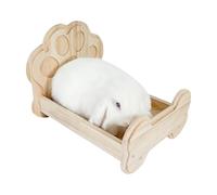 Lit chinchilla pour cage, lit lapin mignon,Lit pour hamster en bois hors du sol | Lits de couchage mignons pour Chinchillas, lit portable pour animaux de compagnie pour chiots, furets, hérissons