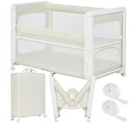 lionelo Patty Lit Parapluie avec Matelas 5 en 1, Lit Parapluie Bebe Cododo, Lit De Bebe, Parc Bébé Pliant avec Sac Et roulettes, De La Naissance À 15 Kg