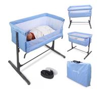 Lit cododo Hauteur Mobiclinic réglable Ouverture latérale Jusqu'à 15 kg sac de transport Assemblage facile Moon