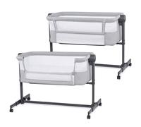 Lit Cododo Kinderkraft Neste Up 2 2 En 1 Avec 5 Niveaux De Hauteur, Matelas Inclus, Roues Avec Frein Et Inclinaison Grey TU